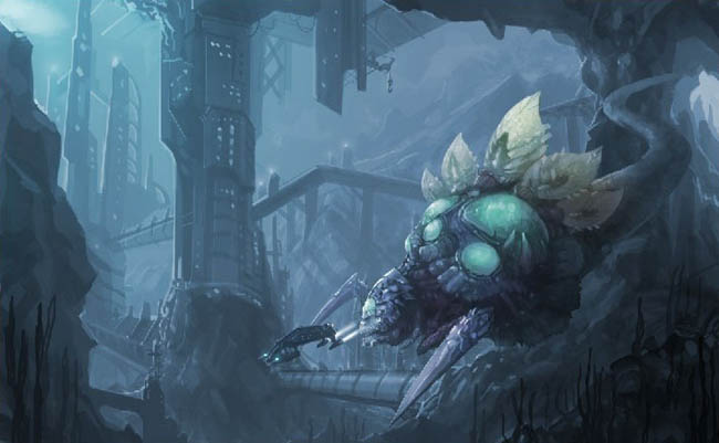 photoshop 鼠绘科幻的海底怪兽