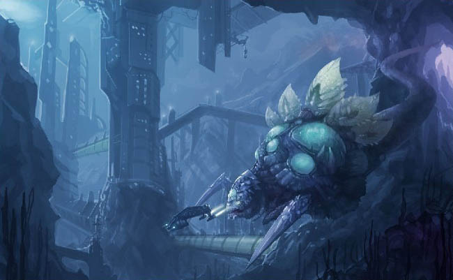 photoshop 鼠绘科幻的海底怪兽