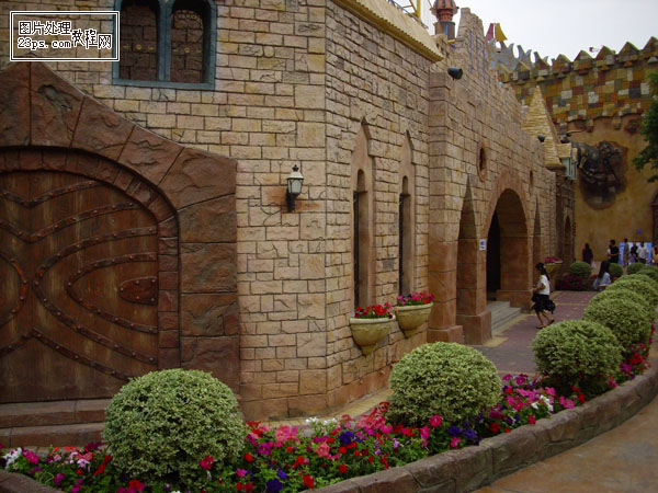 Photoshop滤镜快速打造神秘的闪电古堡