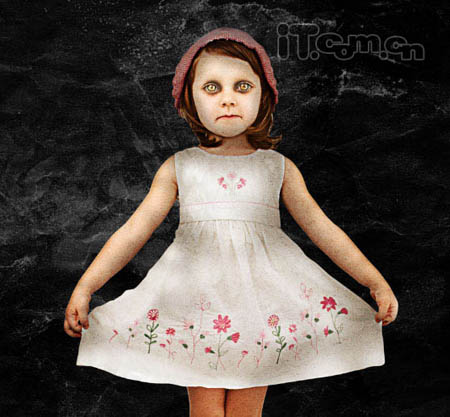 photoshop超强合成恐怖小女孩电影宣传海报