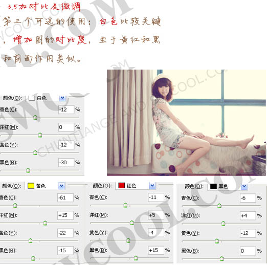 Photoshop调出室内人物照片经典的日系淡黄色