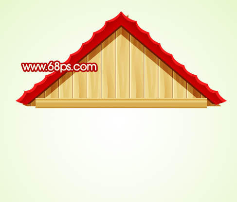 Photoshop打造一款精致的木屋图标教程