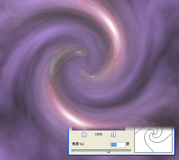 photoshop 滤镜打造非常漂亮的紫色高光漩涡