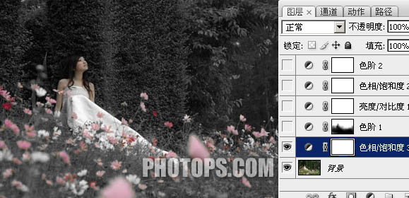 Photoshop打造唯美的仿红外线黑白效果