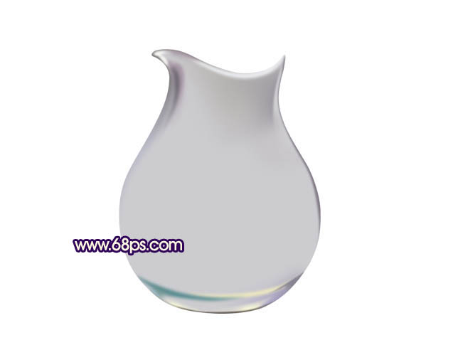 Photoshop制作一个精致的玻璃茶壶