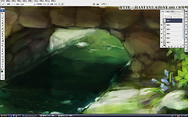 photoshop鼠绘梦幻森林漫步的魔法师