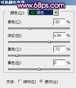 Photoshop调出外景女孩照片柔和的古典黄绿色