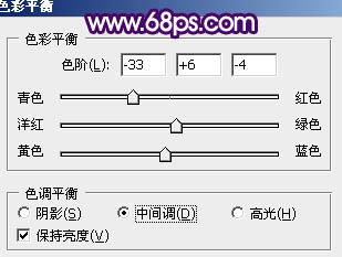 Photoshop制作梦幻的蓝色近焦女孩图片