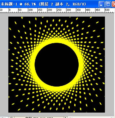 Photoshop打造超酷的旋转光粒动画
