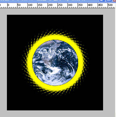 Photoshop打造超酷的旋转光粒动画
