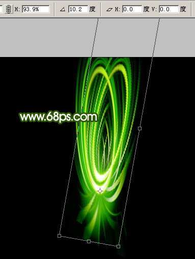 Photoshop制作非常绚丽的抽象光束图形