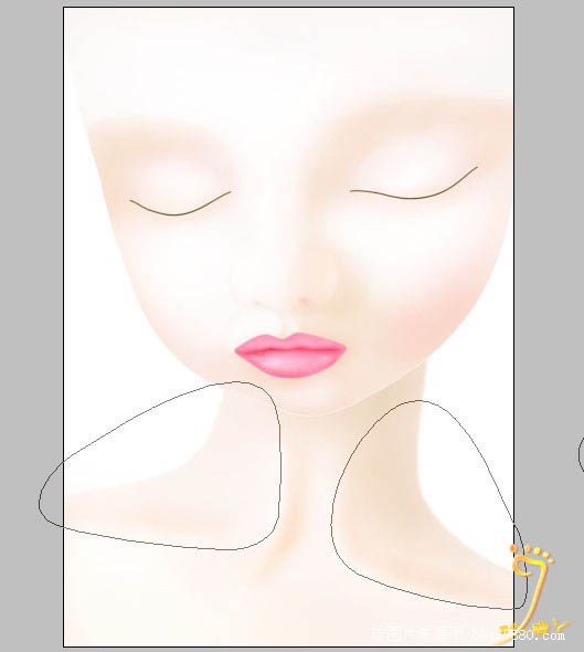 photoshop 鼠绘可爱的蓝色卡通女孩