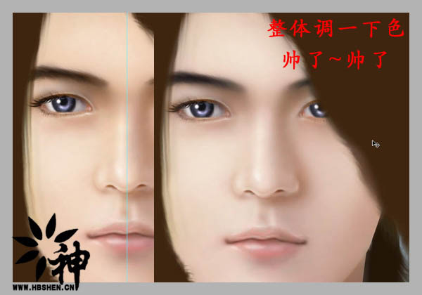 Photoshop将人物照片转成完美的古典鼠绘帅哥