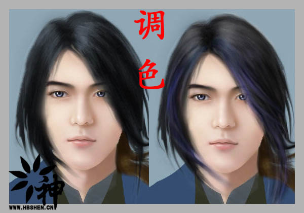 Photoshop将人物照片转成完美的古典鼠绘帅哥