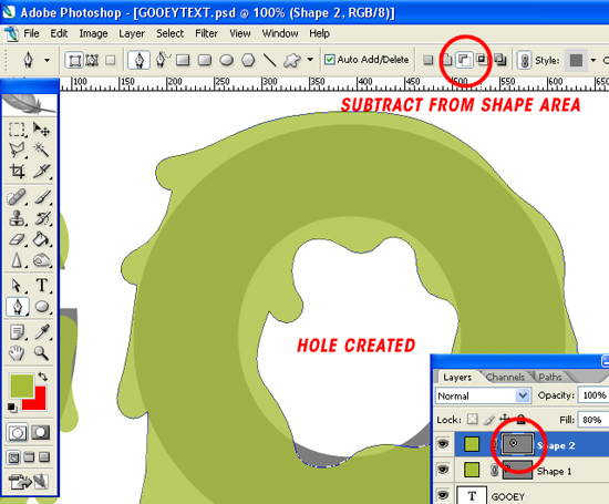 Photoshop 制作溶解的平面字体效果