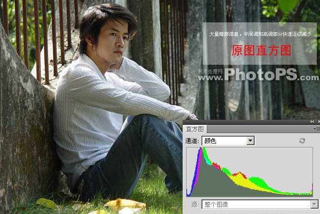 photoshop下将数码照片调亮的方法