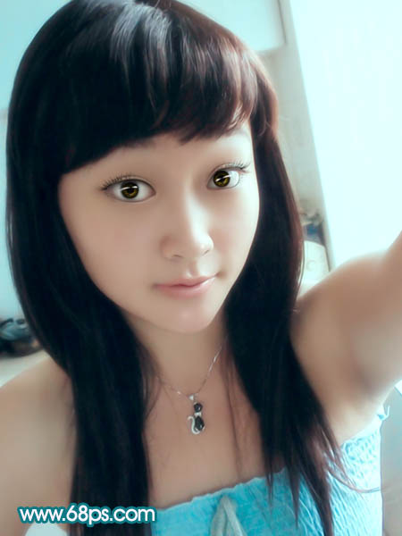 Photoshop将手机照片转为淡紫色轻手绘效果