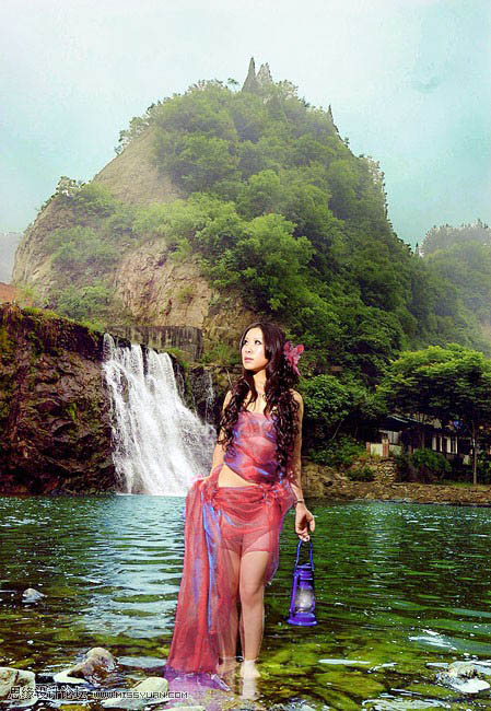 Photoshop为偏暗的外景人物照片润色的方法