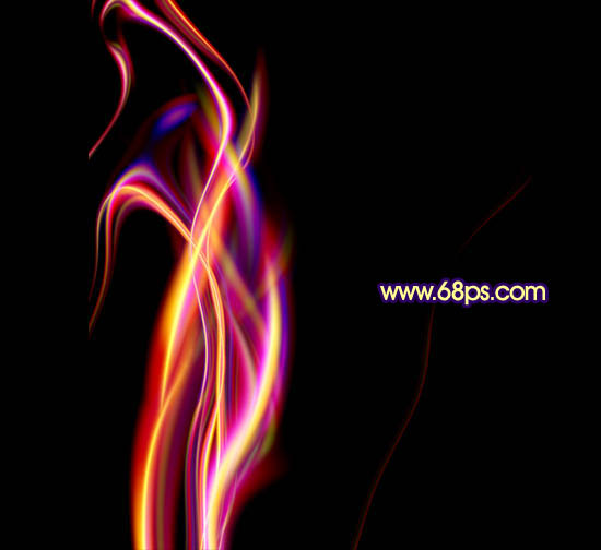 Photoshop打造非常绚丽的潮流曲线光束
