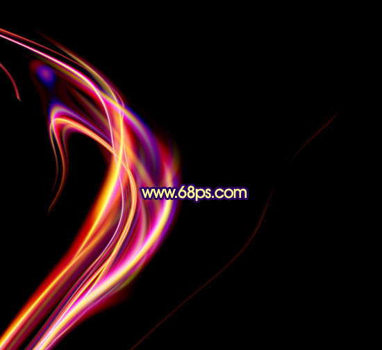 Photoshop打造非常绚丽的潮流曲线光束