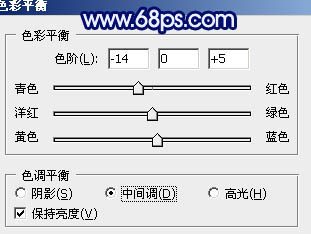 Photoshop将外景婚片调成梦幻的青蓝色