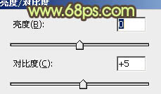 Photoshop将外景婚片调成淡淡的黄褐色