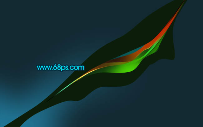 Photoshop打造漂亮的彩色抽象飘带