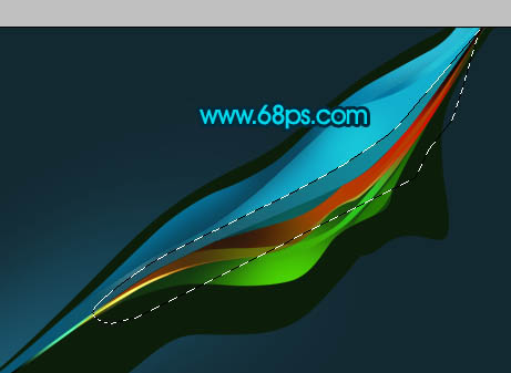 Photoshop打造漂亮的彩色抽象飘带
