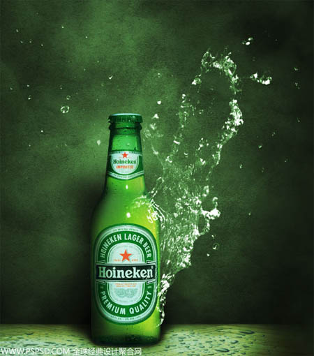 Photoshop制作超酷的动感啤酒海报