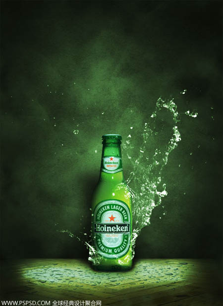 Photoshop制作超酷的动感啤酒海报