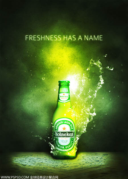 Photoshop制作超酷的动感啤酒海报