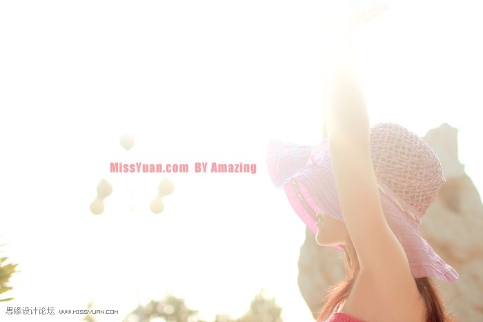 Photoshop给夏日的朦胧照片加上甜美的粉红色