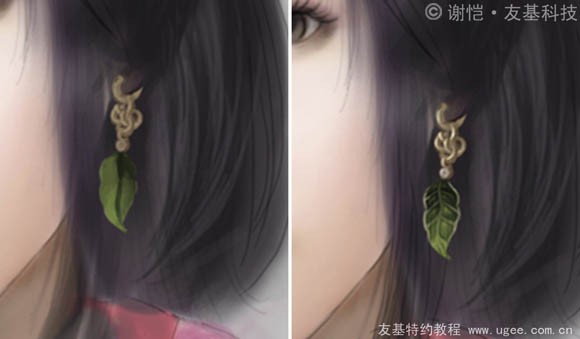 photoshop鼠绘华丽的古典女生插画