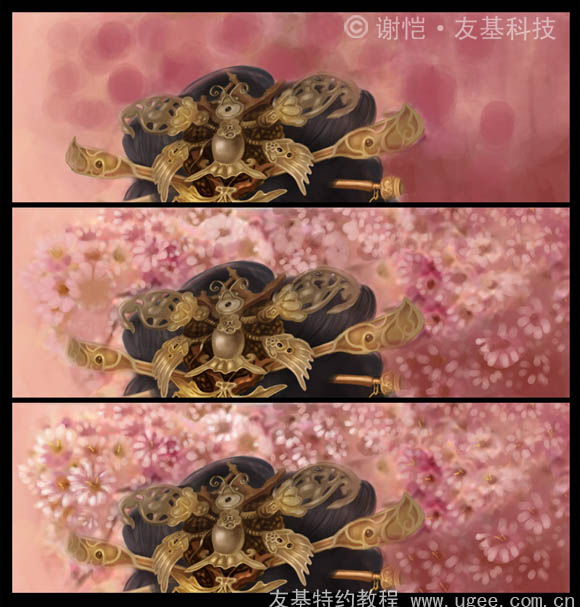 photoshop鼠绘华丽的古典女生插画