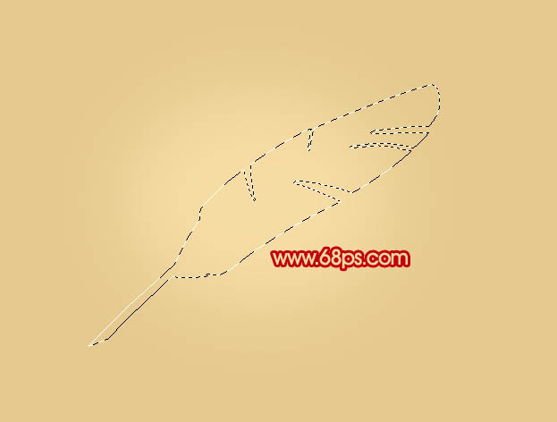 Photoshop打造简单的红色羽毛笔