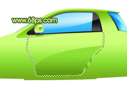 Photoshop制作一辆非常可爱的绿色小汽车