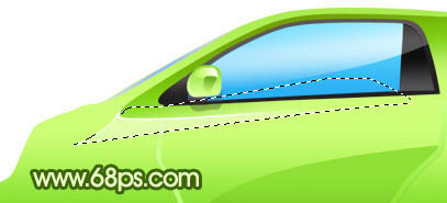 Photoshop制作一辆非常可爱的绿色小汽车