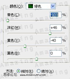 PS将绿色的外景人物图片变成古典橙褐色