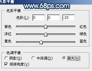 Photoshop制作暗调蓝紫色的森林图片