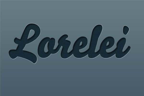 Photoshop制作边缘发光的纹理字