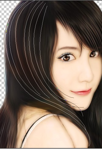 ps下非常完美的人物头像转手绘效果