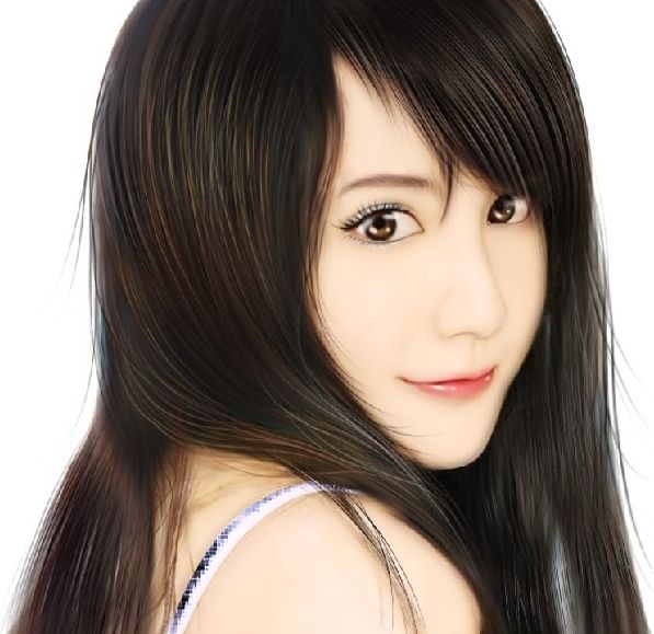 ps下非常完美的人物头像转手绘效果