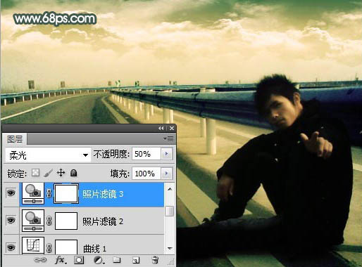 Photoshop下将手机照片处理成泛黄的签名图片效果