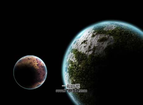 Photoshop打造一幅唯美的宇宙星球图