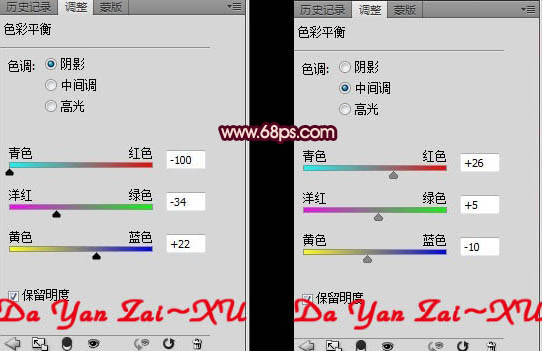 Photoshop制作可爱的粉绿色非主流人物图片