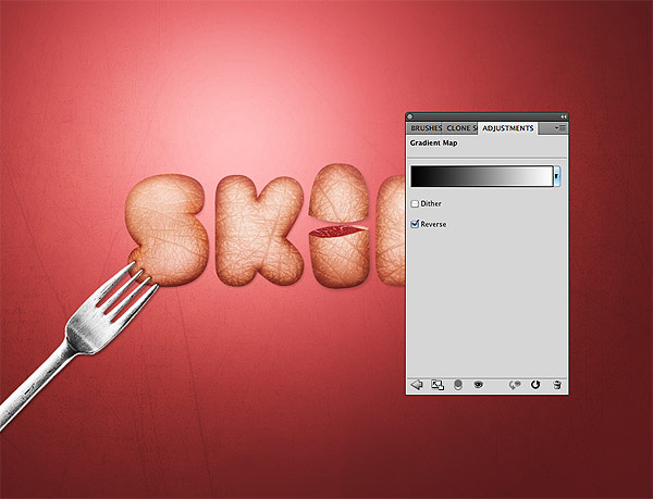 Photoshop打造另类的鲜肉字