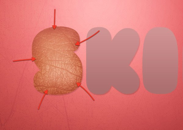 Photoshop打造另类的鲜肉字