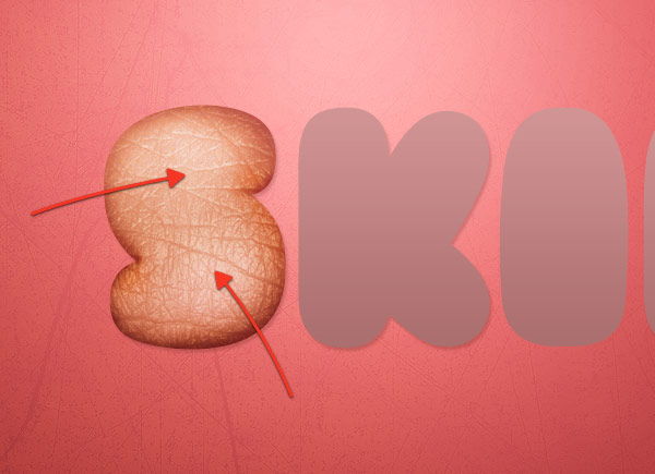 Photoshop打造另类的鲜肉字