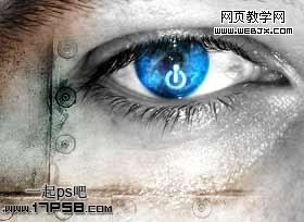 photoshop制作数码时尚数字化眼球