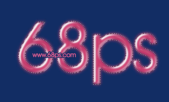 Photoshop制作非常光滑的塑料字效果